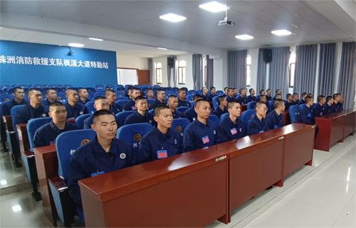 信息工程系教师看望消防专业实习学生